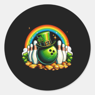 Pegatina Redonda Bolos irlandeses: Shamrock Leprechaun St Patrick