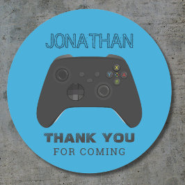 PEGATINA REDONDA BOLSA DE FAVOR DE SUBIDA DE NIVEL DE JUEGO DEL CON