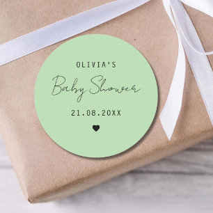 Pegatina Redonda Bolsa de galletas dulces personalizada para baby s