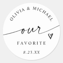 Bolsa de Regalos de Boda con Nuestra Letra Favorit