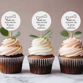 Pegatina Redonda Bolsa Doggie Dog Trate Boda Favor Bag