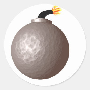 Pegatina Redonda Bomba