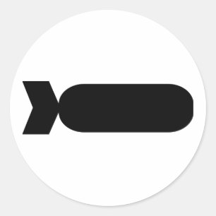 Pegatina Redonda Bomba