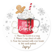 Bomba de chocolate caliente son los Navidades del 