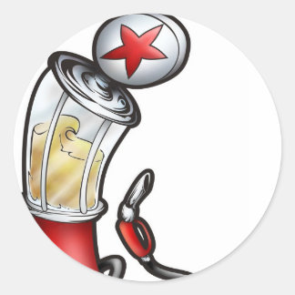 Pegatina Redonda Bomba de gas