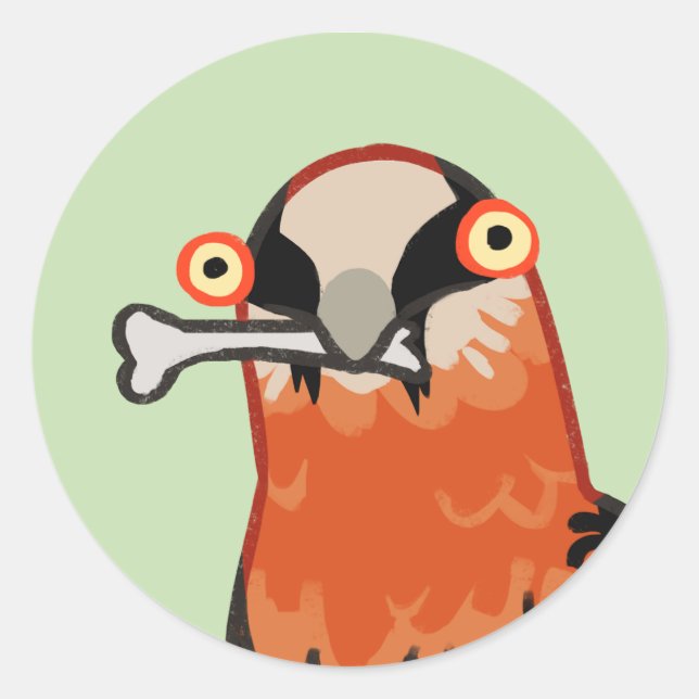 Pegatina Redonda Bone Apettit (Anverso)