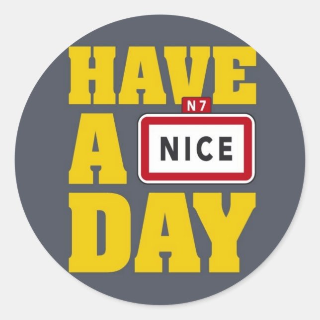 Pegatina Redonda Bonito (Anverso)