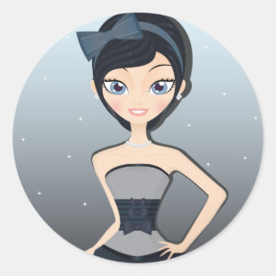 Pegatina Redonda Bonito