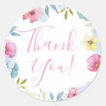 Bonito Spring Floral Pastel Gracias Baby Shower