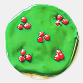 Pegatina Redonda Bonitos Pegatinas de las cookies azucareras