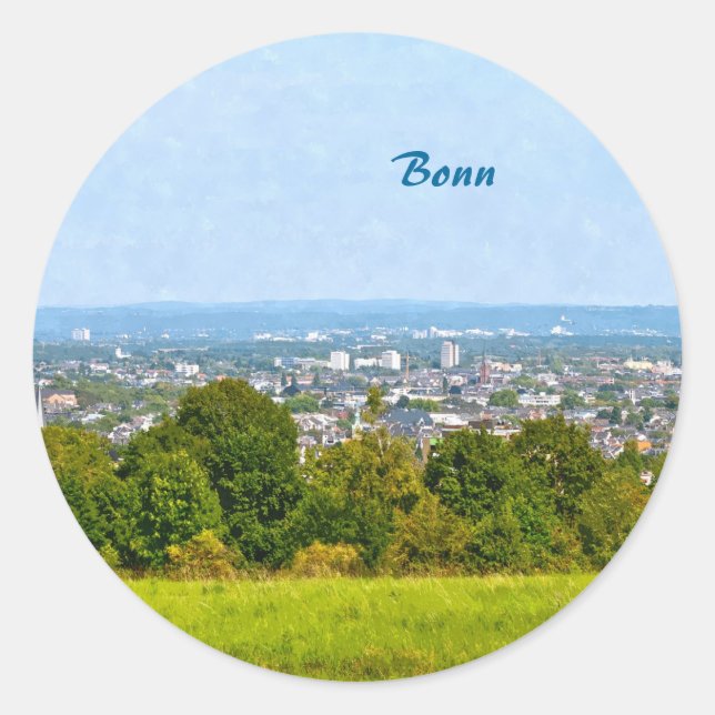 Pegatina Redonda Bonn (Anverso)