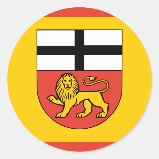 Pegatina Redonda Bonn, Alemania (Anverso)