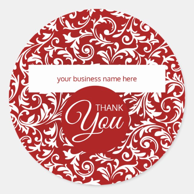 Pegatina Redonda Bontanalidad blanca y roja (Anverso)