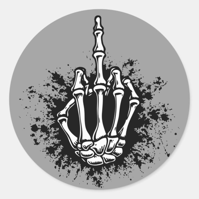 Pegatina Redonda Bony Bird (Anverso)