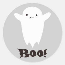 Pegatina Redonda ¡Boo!