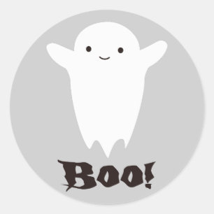 Pegatina Redonda ¡Boo!