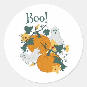 Pegatina Redonda ¡Boo!
