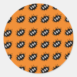 Pegatina Redonda ¡Boo!