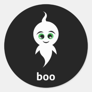 Pegatina Redonda Boo el fantasma