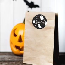 ¡Boo espantado! Halloween Fantasma y Bats Black