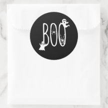 BOO Fantasma de Halloween Temático y Araña Negro