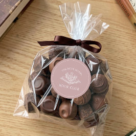 Pegatina Redonda Book Club Name Personalized 