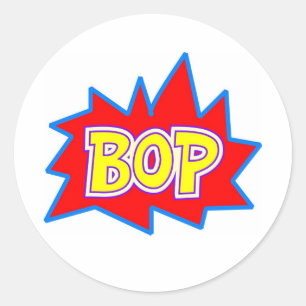 Pegatina Redonda Bop