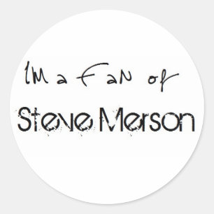 Pegatina Redonda Bordador: I'm a fan of Steve Merson