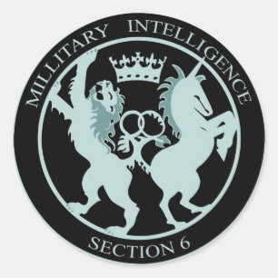 Pegatina Redonda Bordador Military Intelligence Section 6