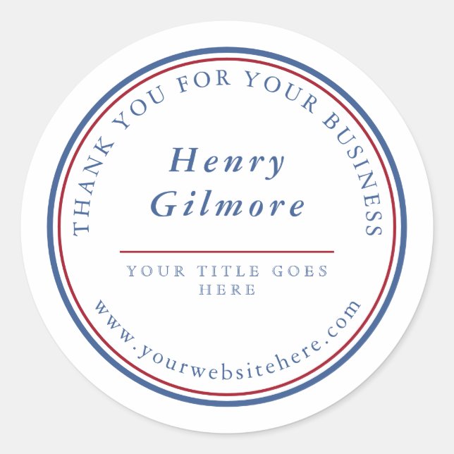 Pegatina Redonda Borgoña azul de la Marina (Anverso)