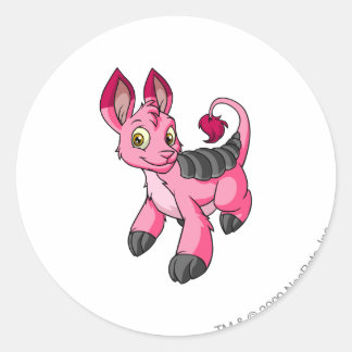 Pegatina Redonda Bori Pink