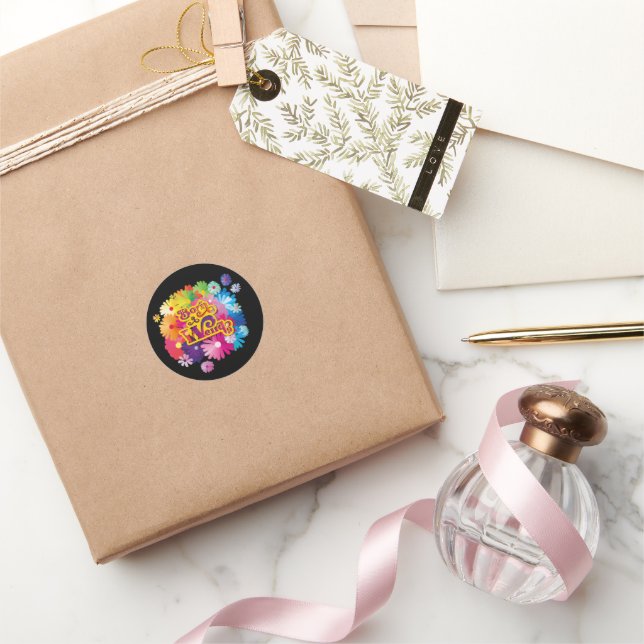 Pegatina Redonda Born a Weirdo stickers (Regalar)