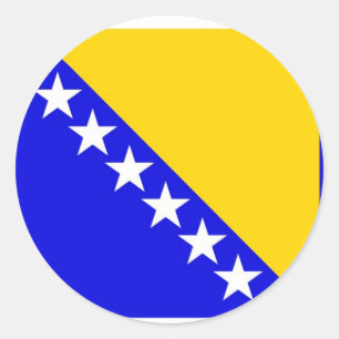 Pegatina Redonda Bosnia y Herzegovina