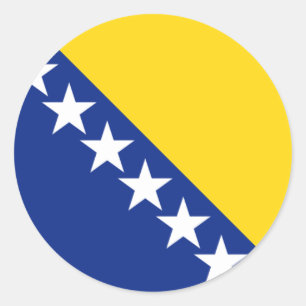 Pegatina Redonda bosnia y herzegovina