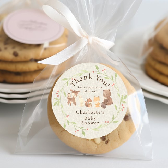 Pegatina Redonda Bosque encantado Gracias (Subido por el creador)