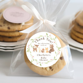 Pegatina Redonda Bosque encantado Gracias