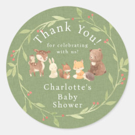 Pegatina Redonda Bosque encantado Gracias