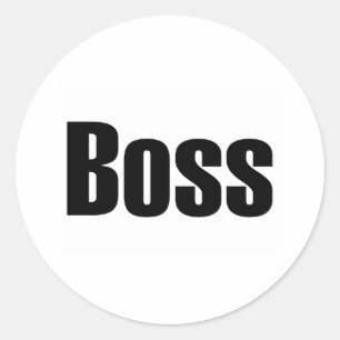 Pegatina Redonda Boss