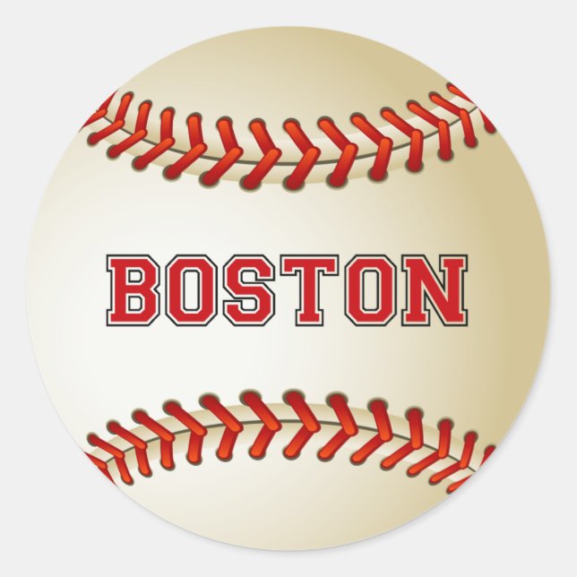 PEGATINA REDONDA BOSTON BASEBALL (Anverso)