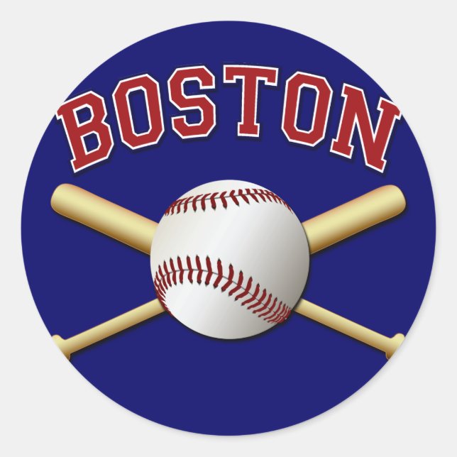 PEGATINA REDONDA BOSTON BASEBALL (Anverso)