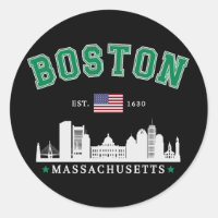 Boston Massachusetts Est. 1630 Vintage