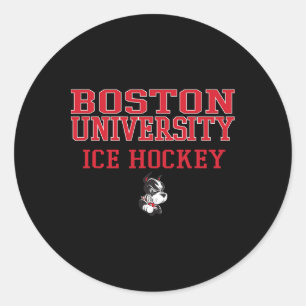 Pegatina Redonda Boston Terriers Clic Team Hockey sobre Hielo - Neu