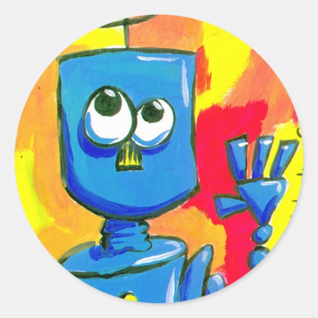 Pegatina Redonda bot001,07 (Anverso)