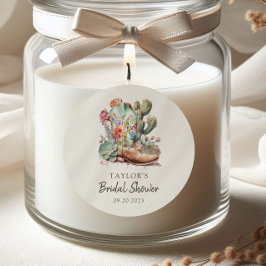 Pegatina Redonda Botas y Burbujas Despedida de Soltera al Estilo We