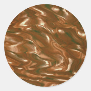 Pegatina Redonda Botella de cristal texturizada translúcida