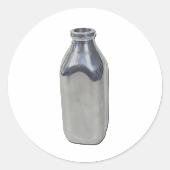 Pegatina Redonda Botella SilverMilk050111 (Anverso)