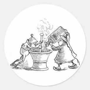 Pegatina Redonda Boticarios del brownie