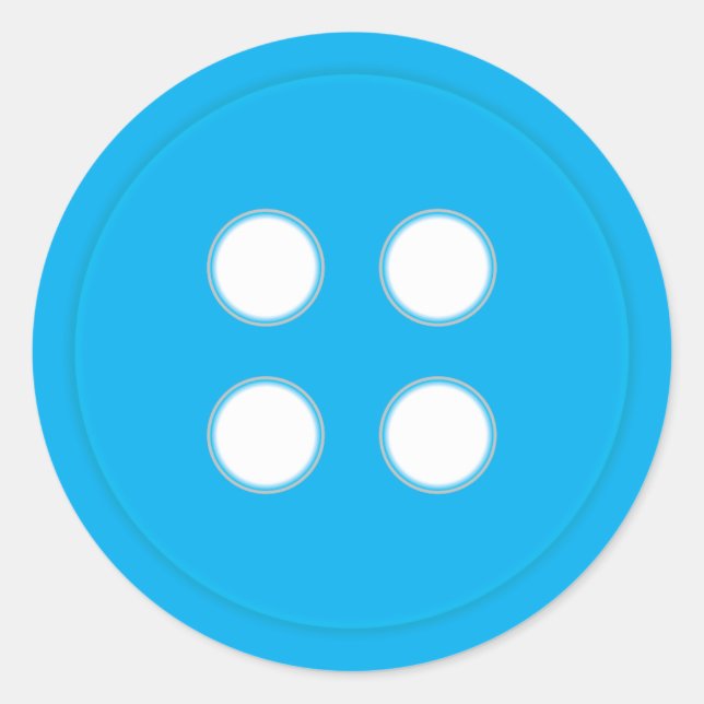 Pegatina Redonda botón Azul (Anverso)