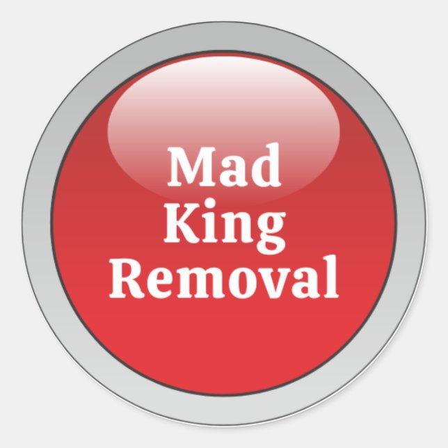 Pegatina Redonda Botón fácil (Anverso)