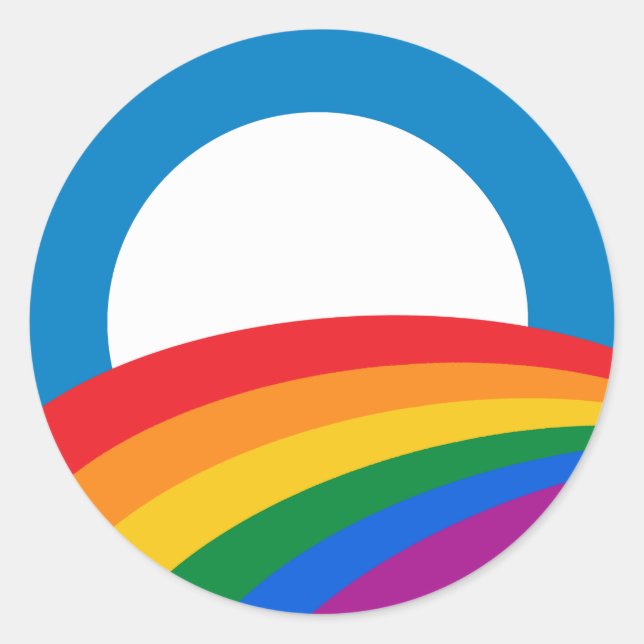 Pegatina Redonda Botón Orgullo de Barack Obama - (Anverso)
